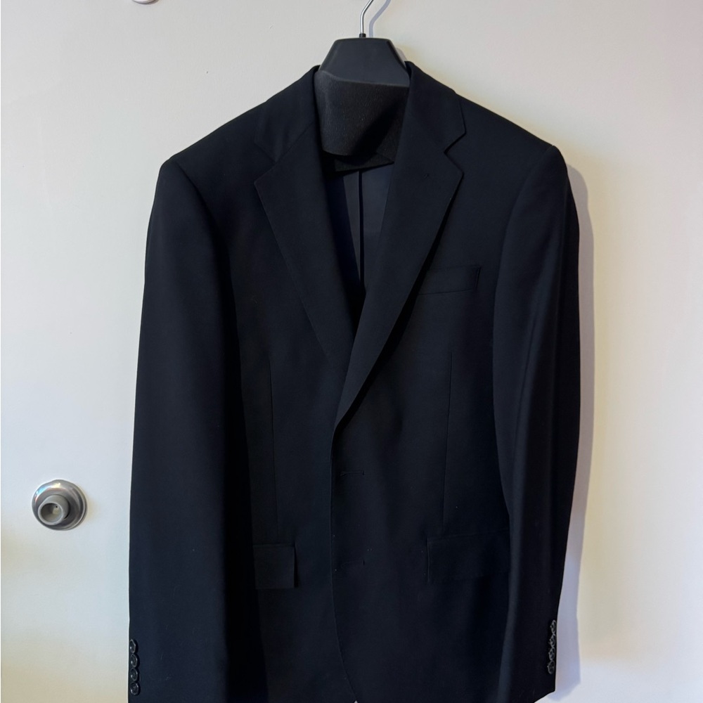 J. Crew Black Ludlow Suit (Jacket & Pants)
